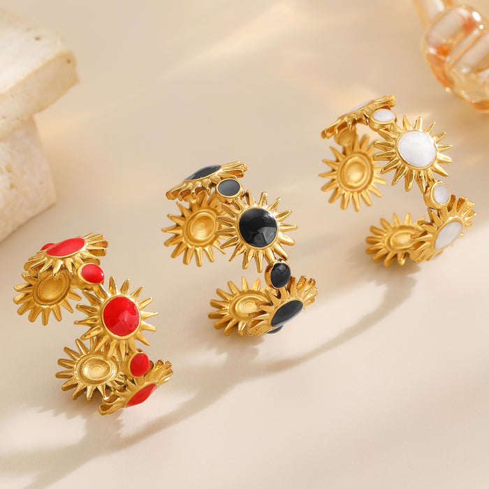 Wholesale stainless steel open design niche simple Rings