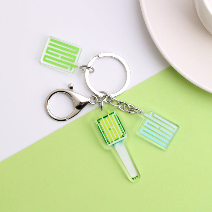 Wholesale Idol Acrylic Double Sided Transparent Keychain JDC-KC-RuiYuan001