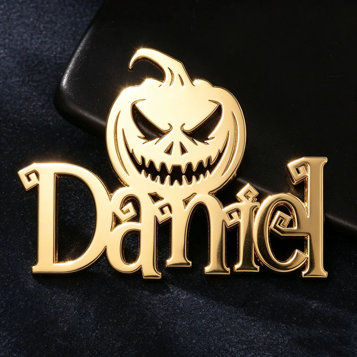 Wholesale  Witch Name Brooch Pin DIY Ghost Badge Costume Accessory