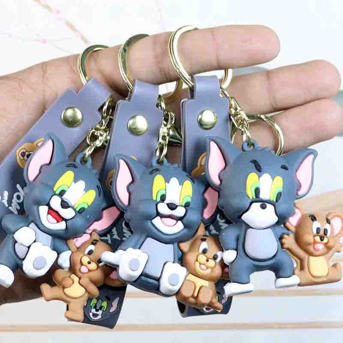 Wholesale Cartoon  Keychain  Cat Doll School Bag Pendant Car Keychain