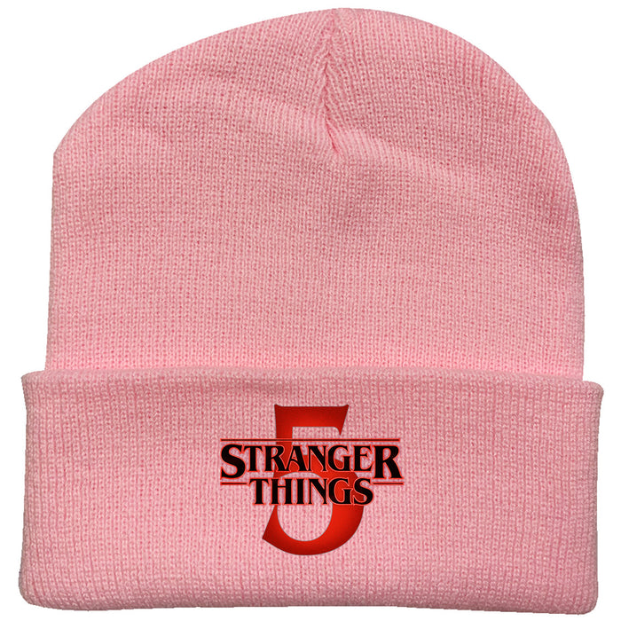 Wholesale Fashionable printed knitted hats outdoor warm hats