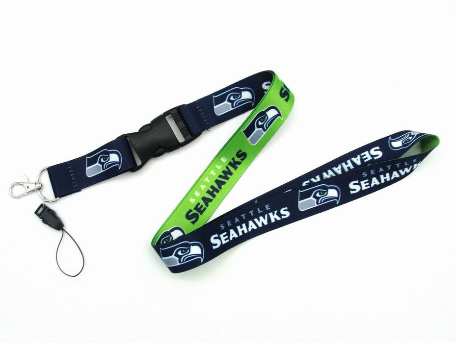 Wholesale Heat transfer rugby team mobile phone sling buckle Lanyard Keychain