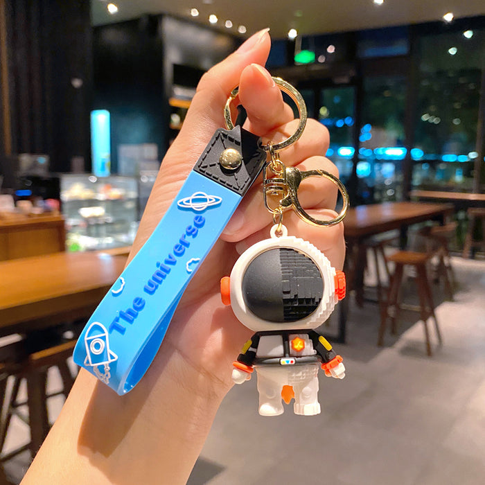Wholesale rubber car bag pendant astronaut &  spaceman keychain