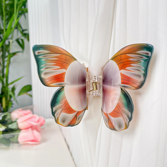 Wholesale Handmade Acrylic Butterfly Hair Clip Fashion Accessory