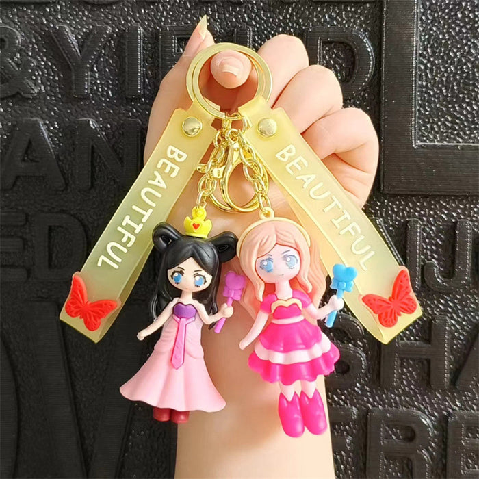 Wholesale Cartoon Silicone Doll Keychain JDC-KC-HaoXi003