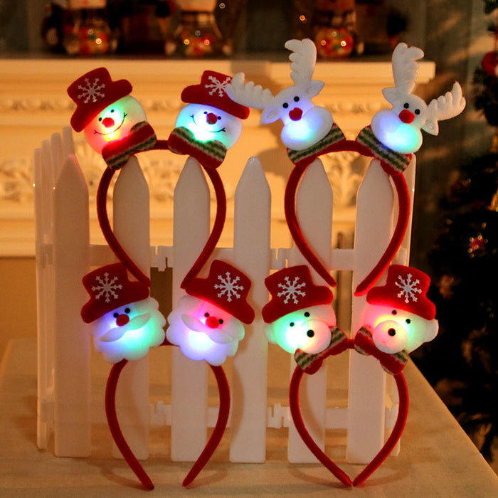 Wholesale Christmas Luminous Headbands,  Christmas Party Headbands
