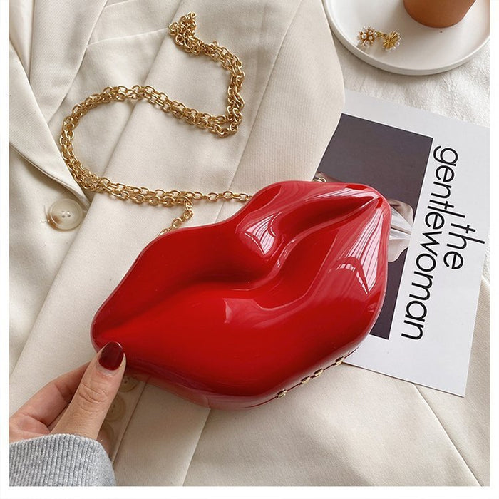 Wholesale Personalized Lip Bag Acrylic Fashion Evening Bag JDC-SD-TY016