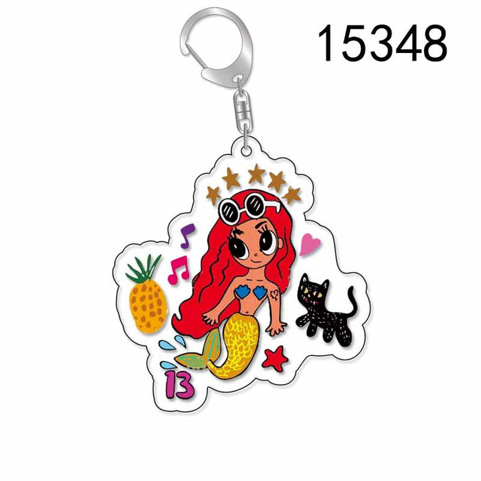 Wholesale Creative Singer Acrylic Keychain JDC-KC-XinF002