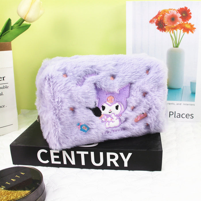 Wholesale Large Capacity Cartoon Plush Stationery Bag