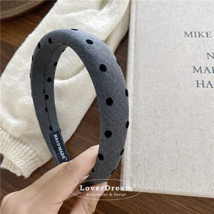 Wholesale Wave Point Love Bow Hair Hoop Fashion Headband Versatile Headwear Hair Accessories