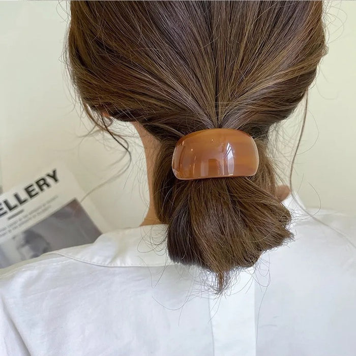 Wholesale Exquisite circular elastic band tied hair bun head semi tied hair, simple ponytail hair rope headband accessory