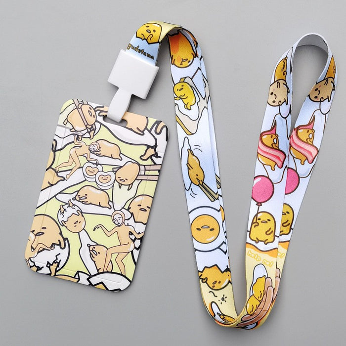 Wholesale Trendy Plastic Cartoon Card Holder With Lanyard Student ID Badge Gift