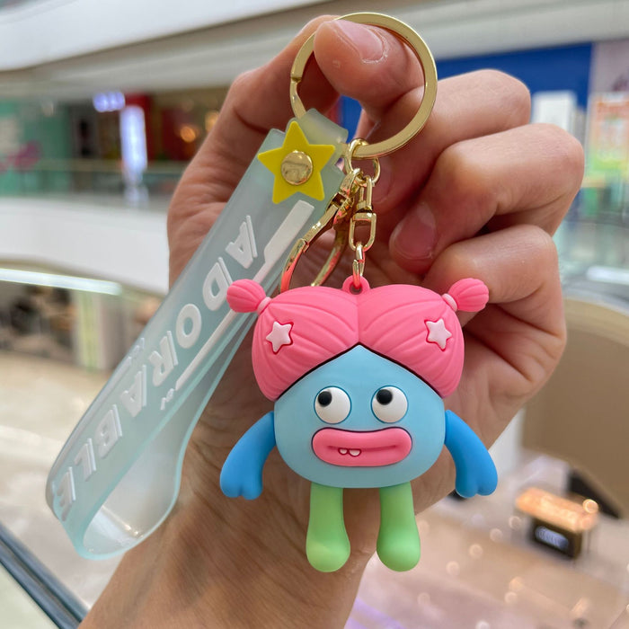 Wholesale Keychain Cute Doll Car Keychain Bag Pendant Doll Grabbing Machine Small Gift Wholesale