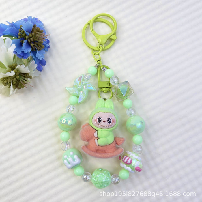 Wholesale New Flocked Wizard Plush Cute Phone Chain Keychain Bag Doll Pendant Accessories