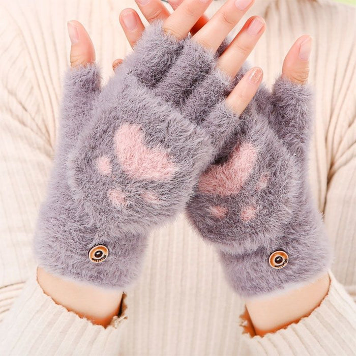 Wholesale  Cute Cartoon Cat Paw Gloves