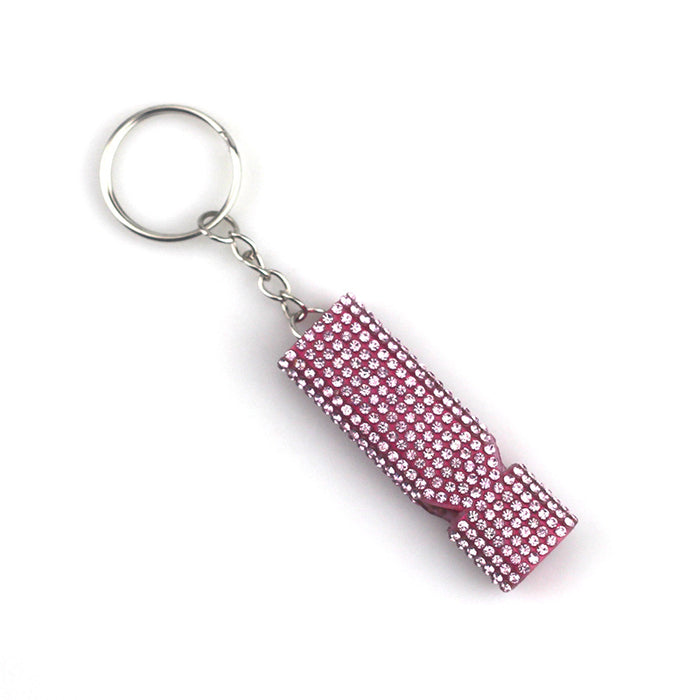 Wholesale Alloy Diamond Whistle Keychain JDC-KC-TouMS027