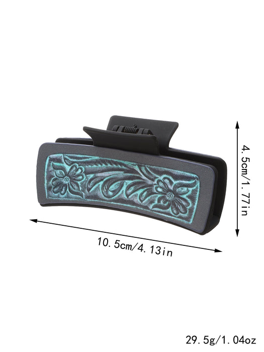 Wholesale Western Wind Cactus Sunflower Pattern Grab Clip Women Shark Clip Hairpin