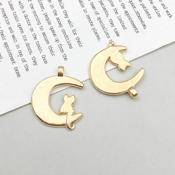 Wholesale DIY Alloy Simulation Star,  Moon and Sun Series Charms