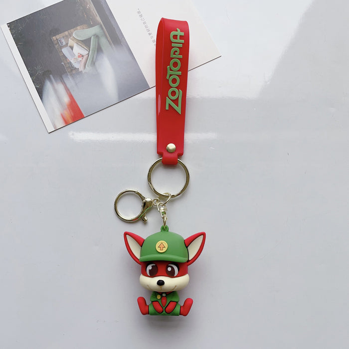 Wholesale Cute Cartoon Three-dimensional Silicone Keychain JDC-KC-JuShu036