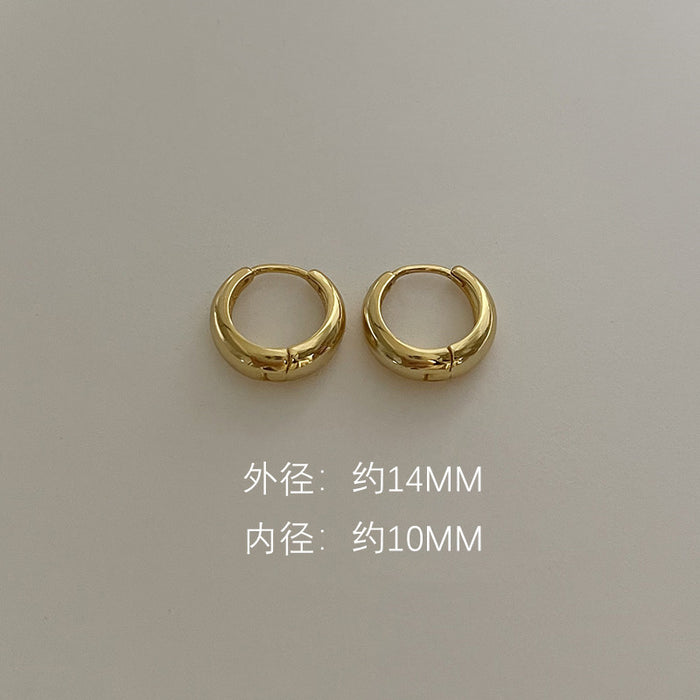 Wholesale Earrings, Silver Needles, Earrings, Women's Simple Earrings, Earrings, Bone Nails, High End Circles, Earrings