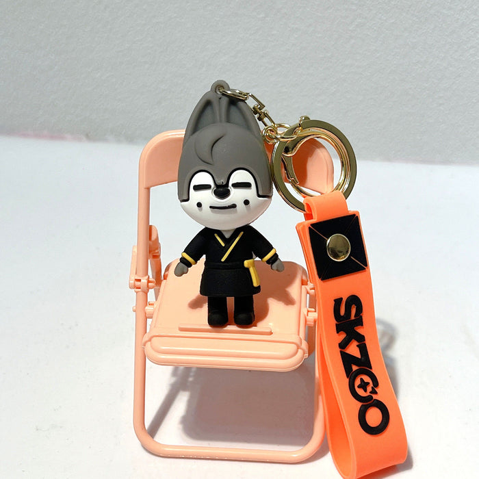 Wholesale Cartoon Cute Small Animal Silicone Keychains JDC-KC-MRan011