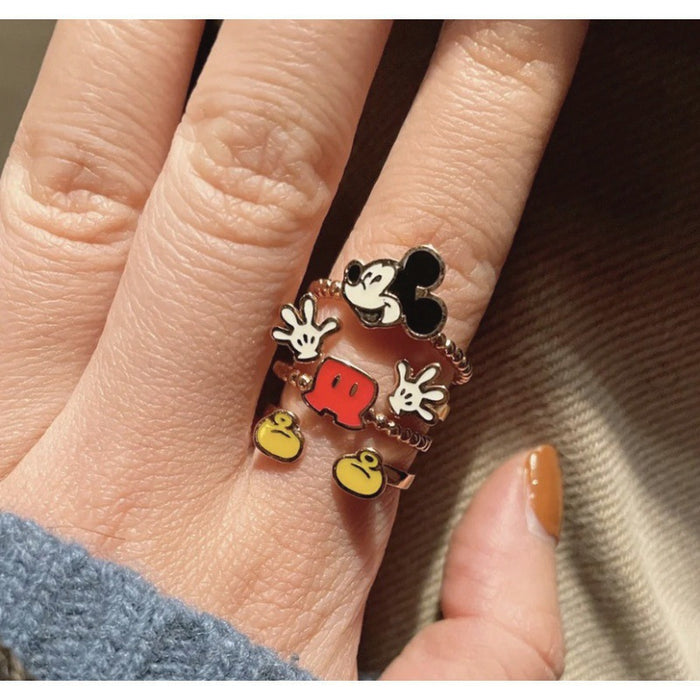 Wholesale Alloy Cartoon Cute Mouse Ring JDC-RS-KaY005