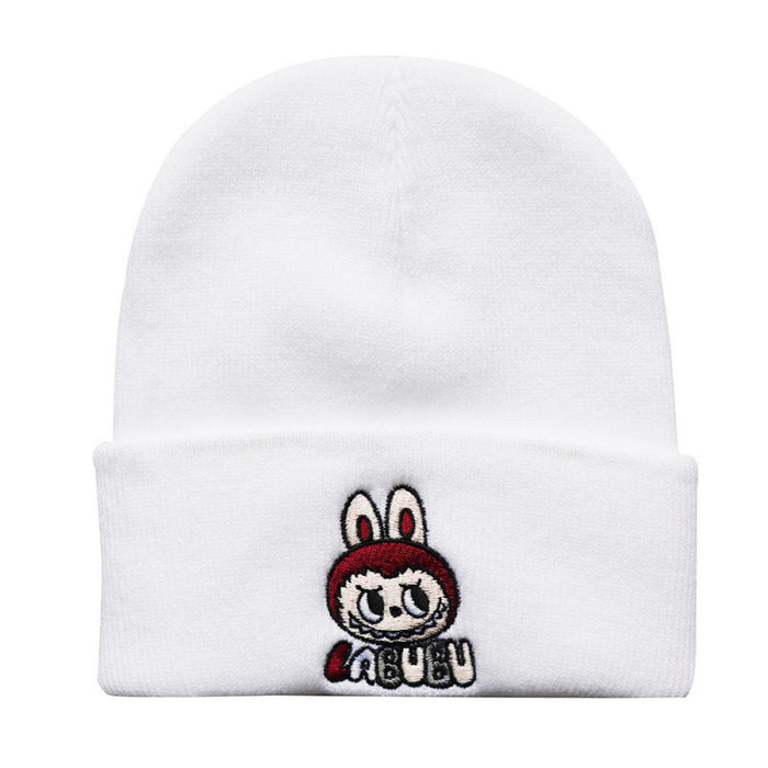 Wholesale Cartoon wool hat embroidered knit hat
