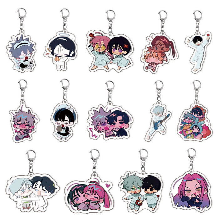 Wholesale Acrylic Double-Sided Keychain Anime Peripheral Creative Pendant