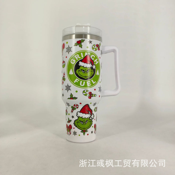 Wholesale 304 Stainless Steel Christmas Series 40oz Insulated Car Cup MOQ≥2