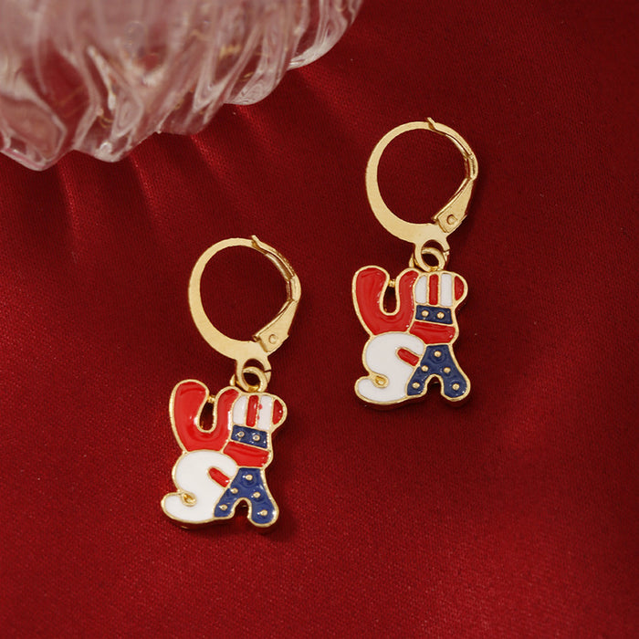 Wholesale Flag, National Flag, Earrings, Jewelry Set of Five