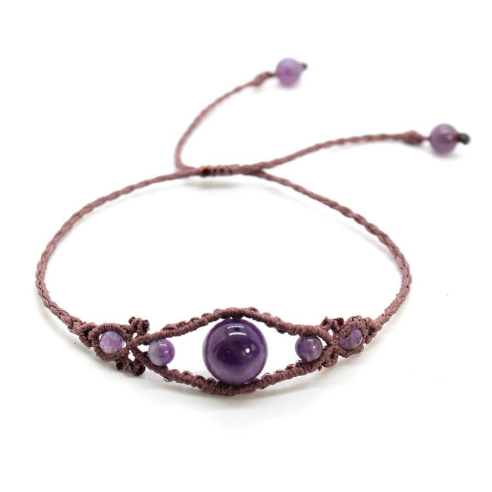 Wholesale Angel Eye Handmade Crystal Bead Bracelet Adjustable Retro New Chinese Style Jewelry Accessory Unisex Casual Gift