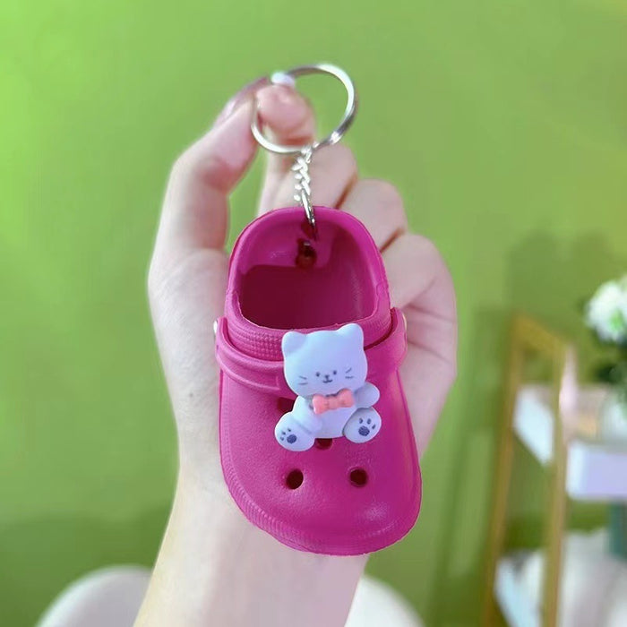 Wholesale of Mini Hole Shoes PVC Keychains (S) JDC-KC-LuoYan001