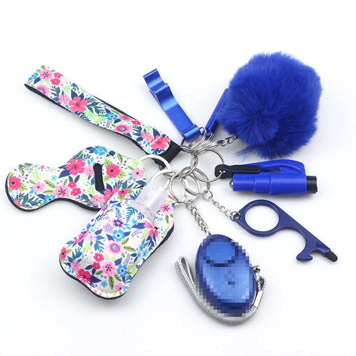 Wholesale Diving Fabric 10-piece Metal Keychain JDC-KC-TouMS001