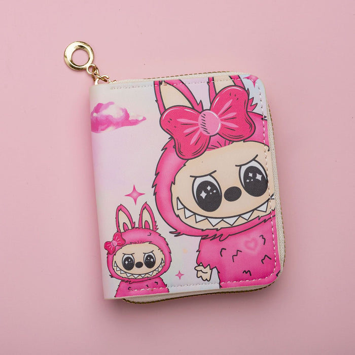 Wholesale Cute Cartoon Print Short Kids Wallet