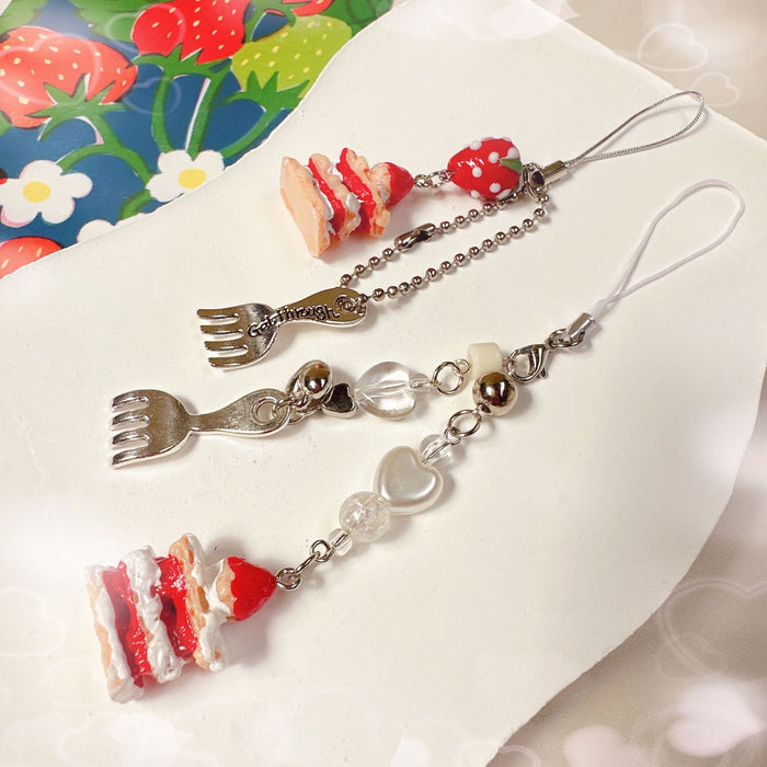 Wholesale Beaded Pendant Cute Girl Heart Mobile Phone Chain Bag Accessories