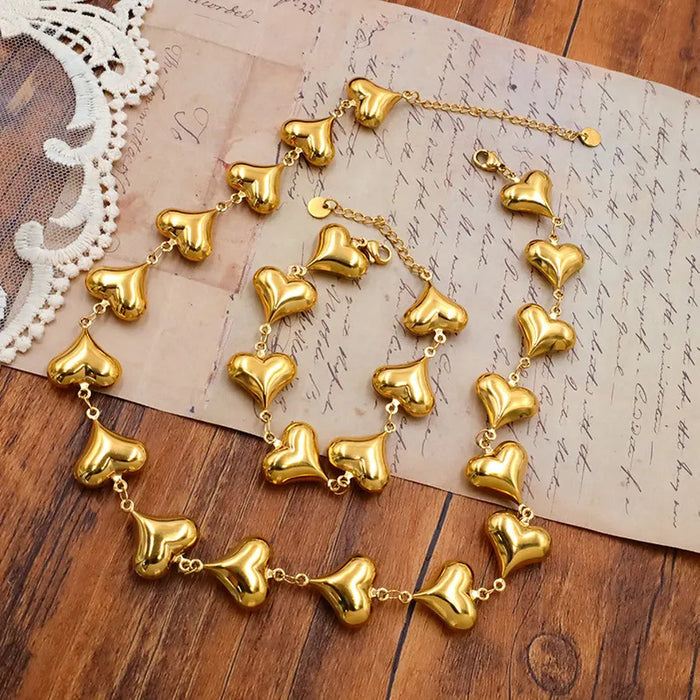 Wholesale Titanium steel heart bracelet