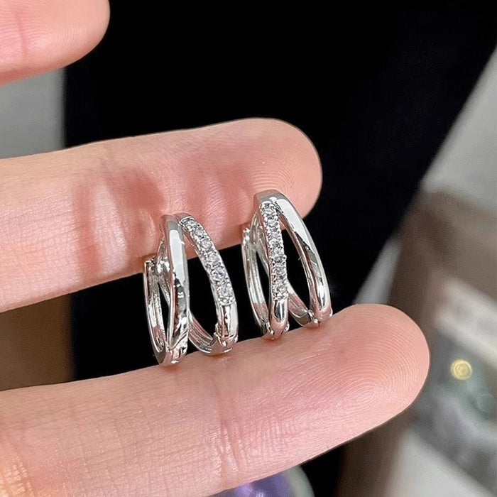 Wholesale Earrings, high-end sensory, ear holes, ear rings, simple and cool style, earrings, ear buckles, simple