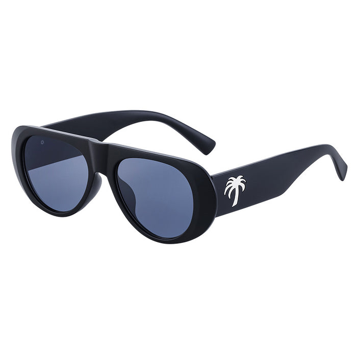 Wholesale Retro oval frame sunglasses, UV resistant sunglasses