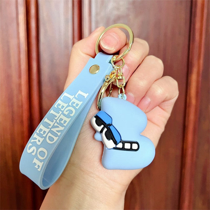 Wholesale PVC Alphabet Keychain JDC-KC-JBao002