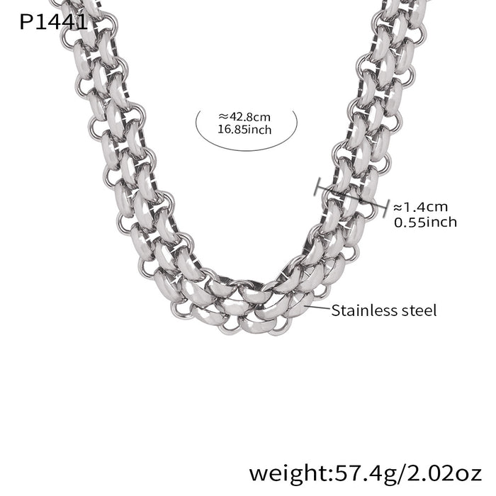 Wholesale OT buckle bracelet and necklace with thickened stainless steel chain