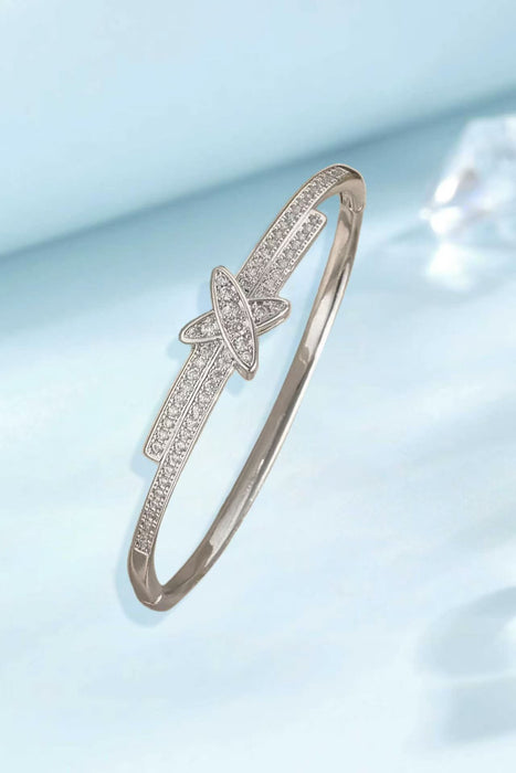 Wholesale Minimalist Zircon Bracelet For Women Gold Plated Copper Jewelry Accessory Trendy Everyday Wear Boutique Resale