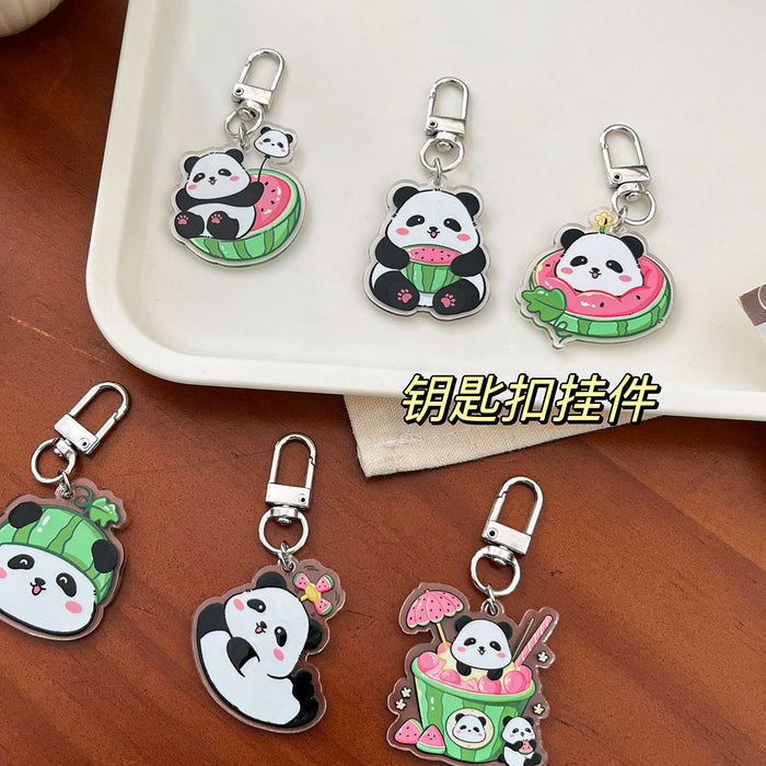 Wholesale  keychain cartoon cute pendant schoolbag bag acrylic pendant