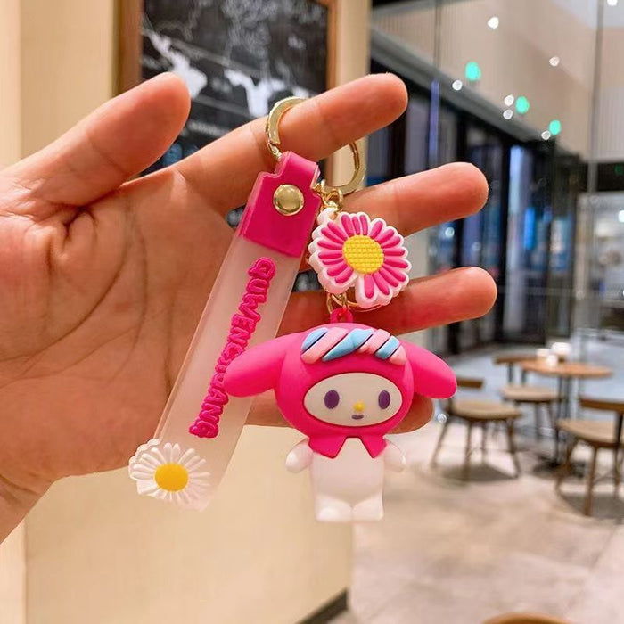 Wholesale Cartoon Doll Silicone Keychain JDC-KC-HongSheng001