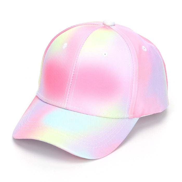 Wholesale Children' s colorful tie-dye baseball cap outdoor sun hat