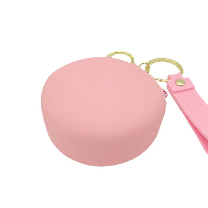 Wholesale Round Coin Bag Cartoon Coin Purse Sweet Mini Silicone Bag Headset Bag