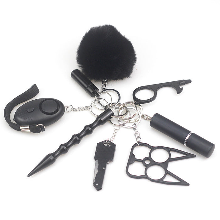 Wholesale Multifunctional Metal Keychain 8-piece Set JDC-KC-TouMS014