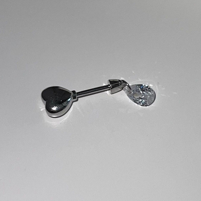 Wholesale Small niche design earrings with heart-shaped water droplet pendant earrings, simple and versatile earrings, exquisite and personalized earrings