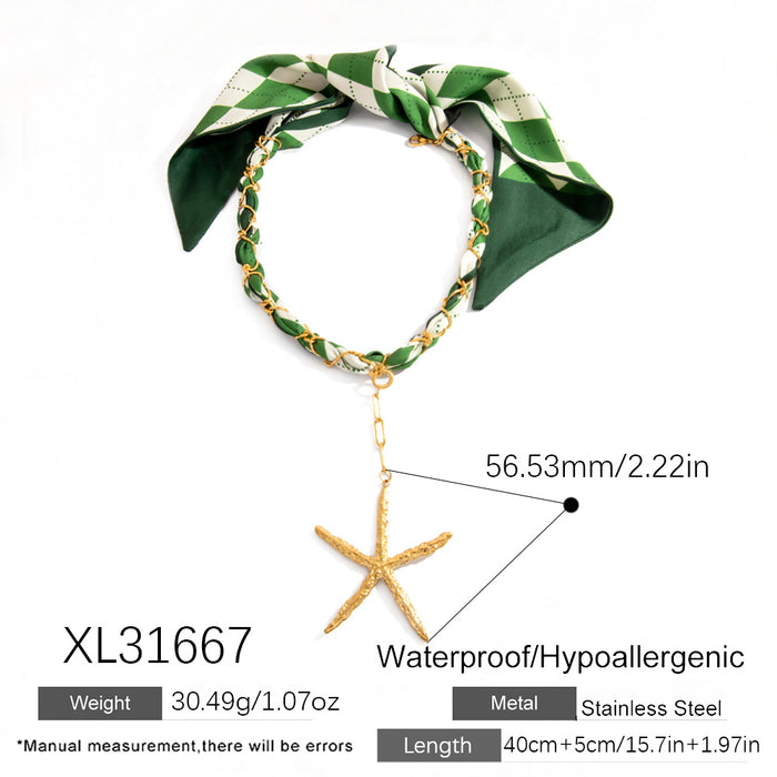 Wholesale Titanium Steel Necklace  Gold Accessible Luxury High-End Sun Flower Silk f Titanium Steel Color-Preserving Clavicle Chain Necklace