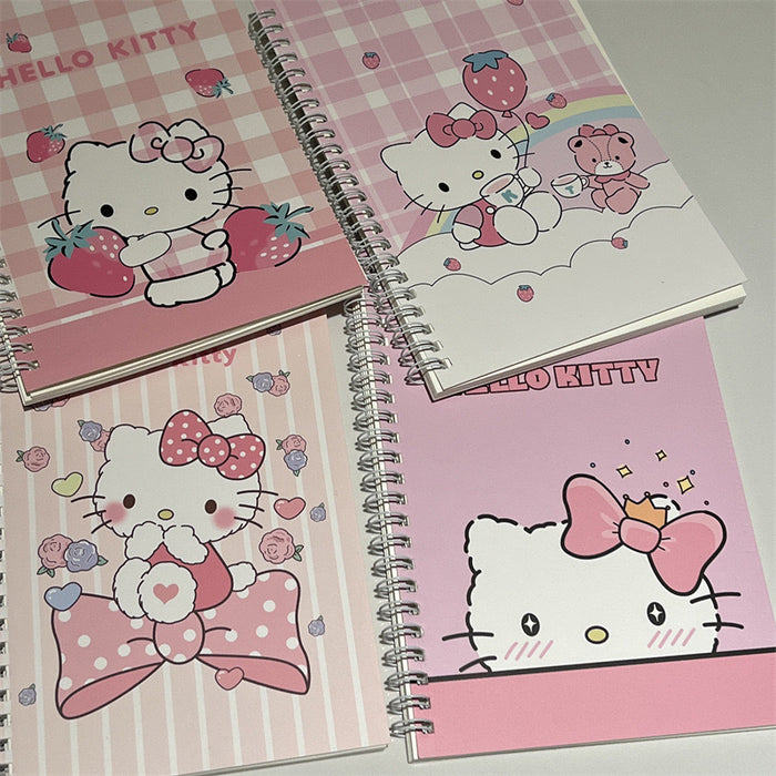 Wholesale 4 Sets of A7 Small Coil Cartoon Paper Notebook JDC-NK-YYC004