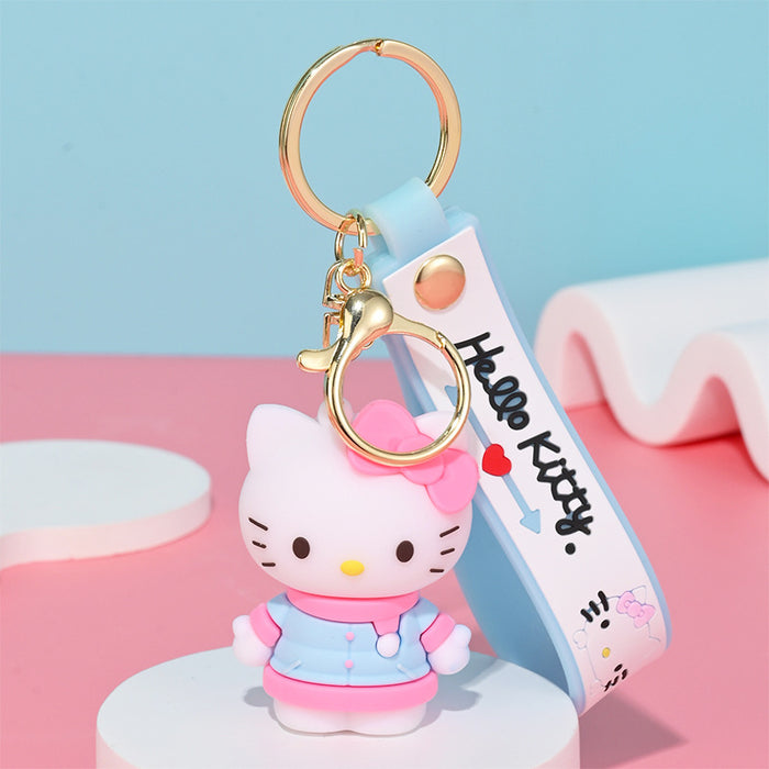 Wholesale Cartoon Doll Silicone Keychain JDC-KC-HongSheng009